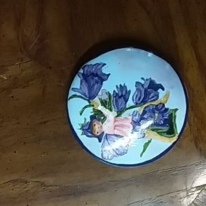 Painted concrete rock